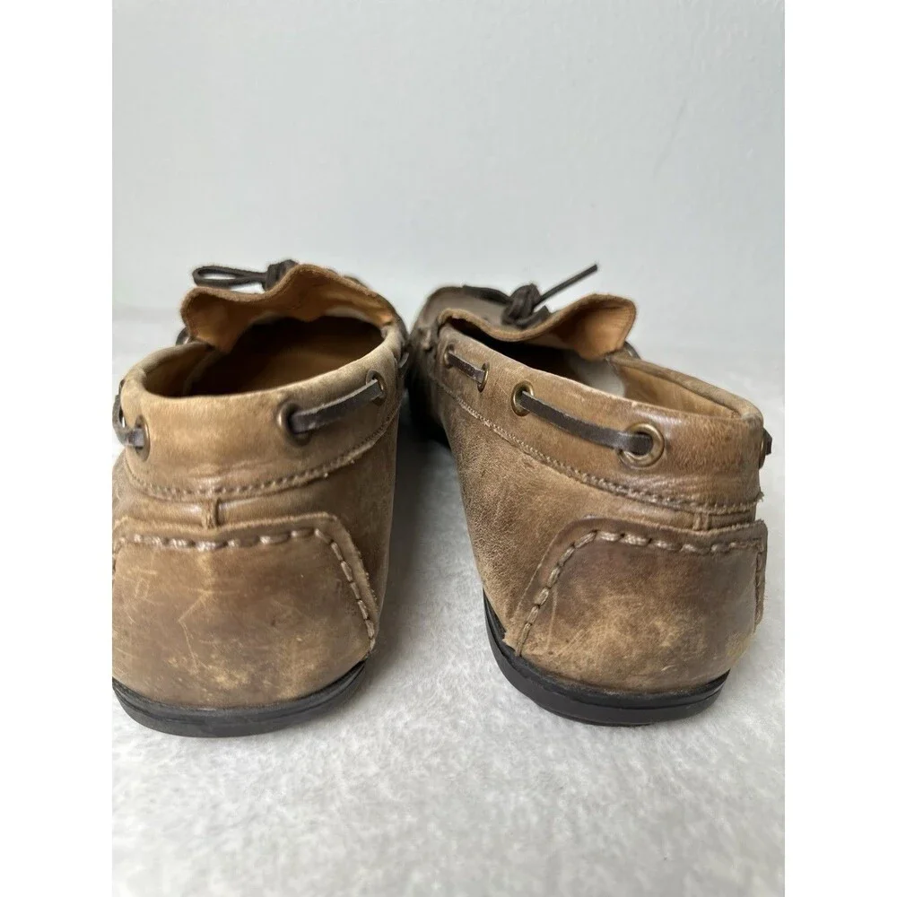 GBX Henley Men Size 10.5 Brown Leather Loafers Slip On Moc Driving Shoes